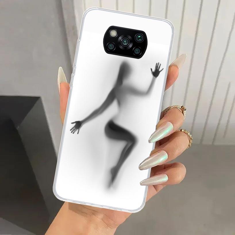 Woman Silhouettes Sexy Lady Girl Phone Case for Xiaomi Poco X5 X6 X7 Pro F7 Ultra M7 Redmi 15 15C 13 13C 12 12C 10 10A 10C 9 9A