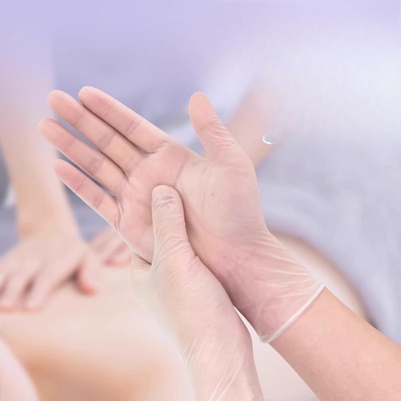 

Утолщенные и прочные латексные одноразовые перчатки для массажа, татуировок и ножных ванночек, защитные перчатки Transparent [10 pieces]