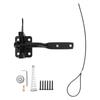 Fence Latch Carbon Steel with Spring Gate Latch Safety Latch for Indoor Window Doors Pet Fences