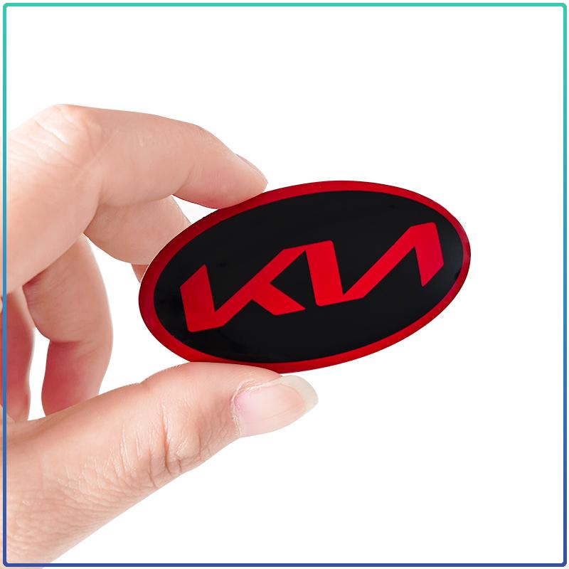 Car Steering Wheel Center Emblem Badge 3D Sticker Styling For KIA Sportage Rio Ceed Proceed Sorento Picanto Optima Niro