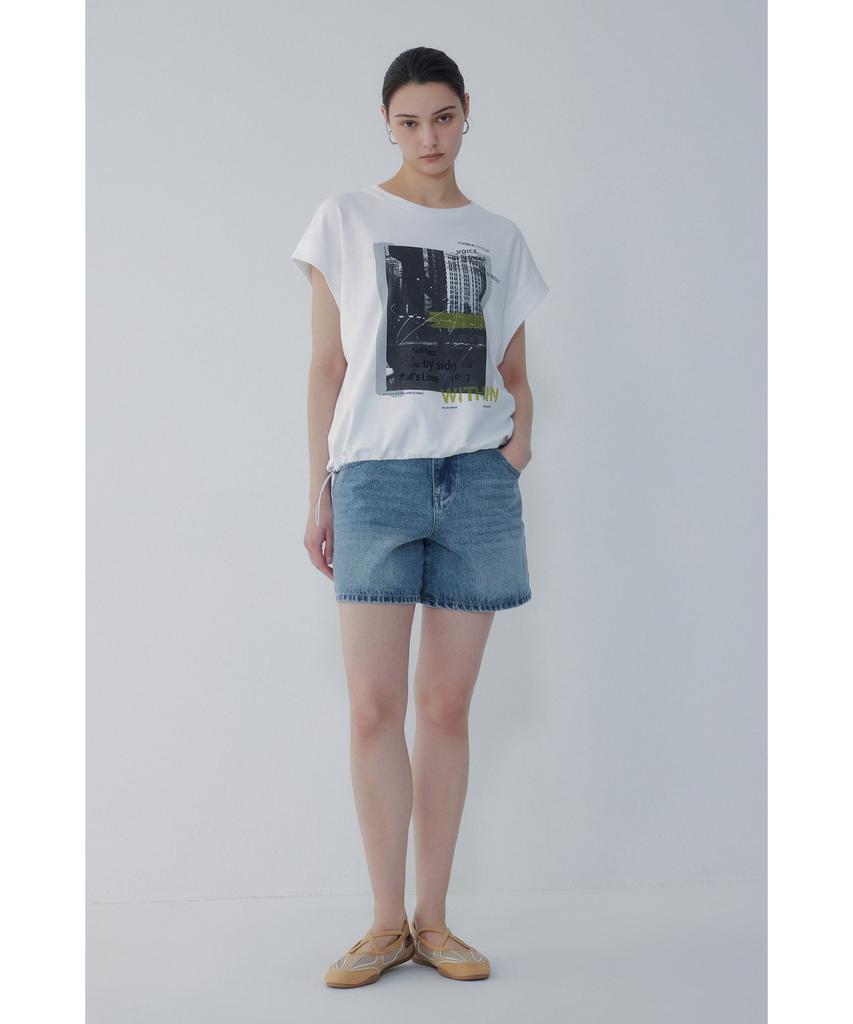 Bobeu Frame Graphic T-Shirt_White 7156240013