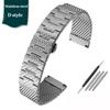 23mm Ceramic Stainless Steel Strap Watchband For Casio PROTREK Series PRW-30 PRW-50 PRW-60 PRW-70YT Waterproof Sport  Watch Band