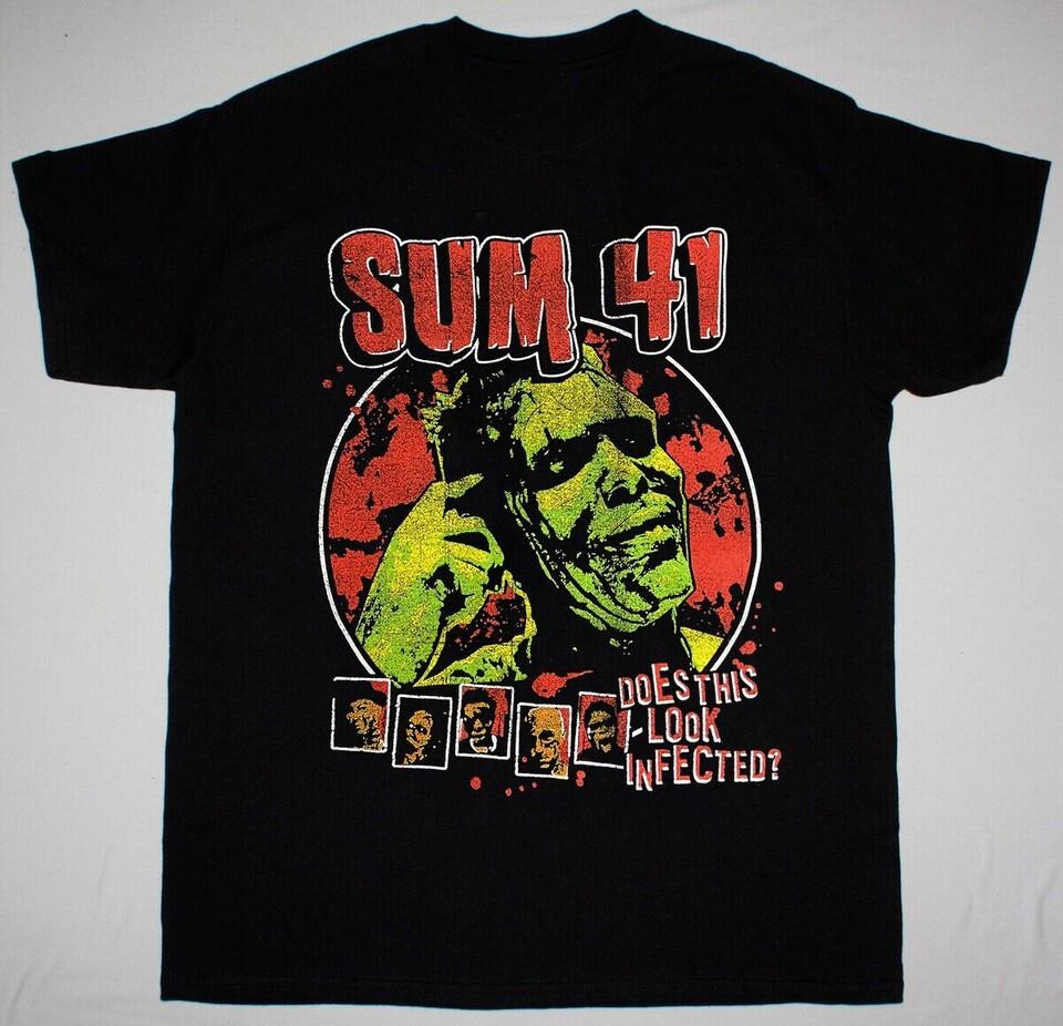 SUM 41 Does This Look Infected Черный Размер S-5XL Футболка AH1140 Унисекс Футболка XXXL
