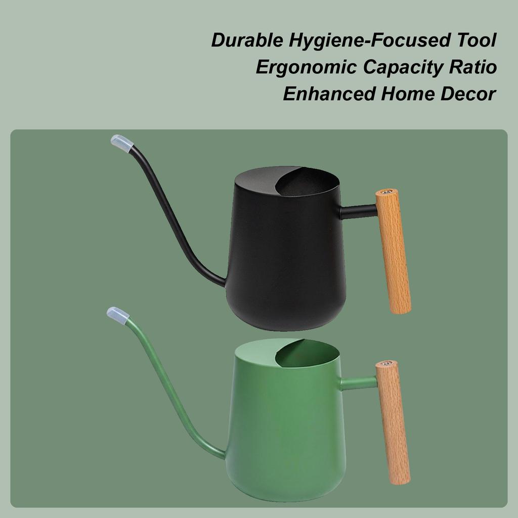 1L Watering Pot With Long Spout Indoor Plant Watering Kettle Stainless Steel Watering Can For Home Office Balcony Garden Plant