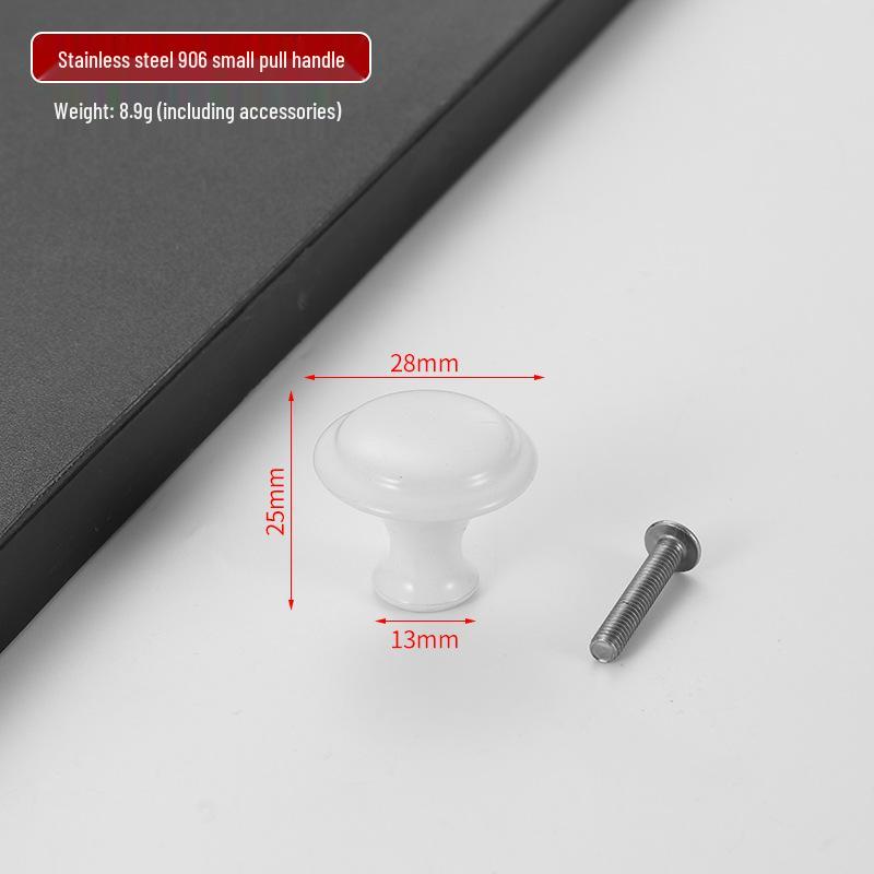 Black Mushroom Style Round Stainless Steel Cabinet Handle