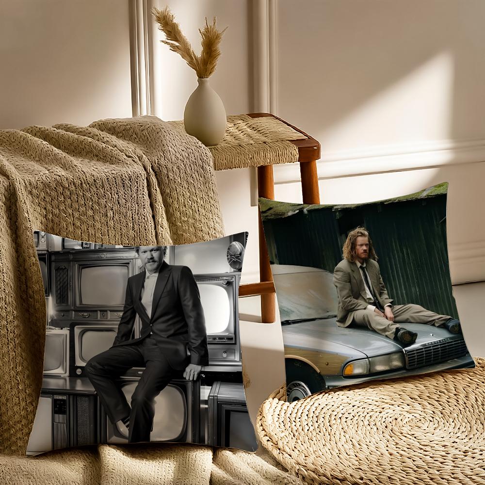 J-Jesse Plemons Cushion Cover Washable Linen Pillowcase Soft For Sofa Bed Cozy Home Room Decor