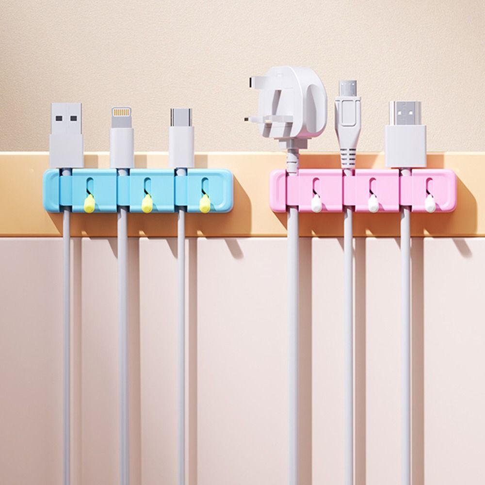 Gifts Portable Cable Organizer Lever-type Data Cable Storage Tool Phone Data Cable Holder Wall-mounted Plug Holders