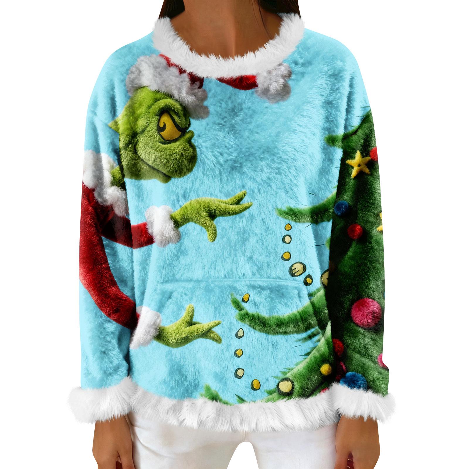 

Женский повседневный флисовый свитшот с длинными рукавами и круглым вырезом, удобный, свободного кроя, легкий, фланелевый свитшот для женщин XL винный