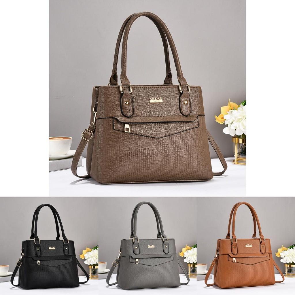 Elegant Black Pu Tote Bag For Women With Stylish Design And Interior Spacious