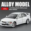 Official Authorized 1:24 Mitsubishi EV09 Street Edition Alloy Car Model Toy Car Sound&light Toy Car Boys Gift  Collectibles