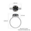 10X10 Mm Natural Abalone Shell Gemstone 925 Sterling Silver Prong Set Ring For Women & Girls