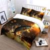 Fishing Theme Decorative Set Canvas Soft Comfortable Duvet Cover Bedding Set Included 1*Duvet Cover & 2*Pillowcases, Gift