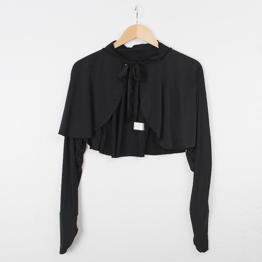 Укороченный топ с длинным рукавом и защитой от УФ-лучей, ультратонкая накидка из ледяного шелка, дышащие рукава-солнцезащитный крем, женский