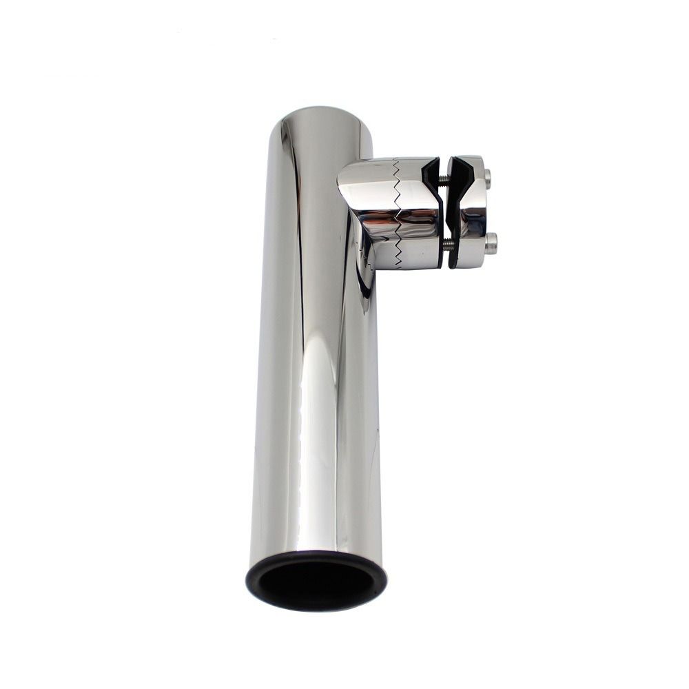 Pitch Adjustable Yacht Fishing Rod Support 316 Stainless Steel Fishing Bracket  Pipe Mount