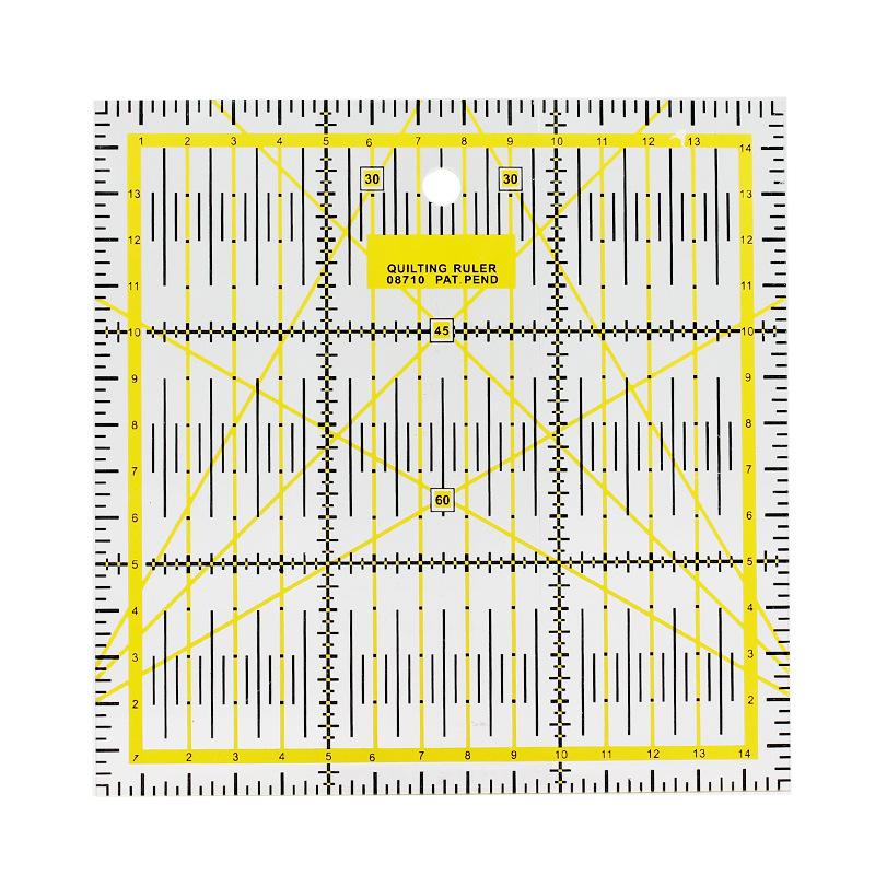 

DIY sewing patchwork tool square, patchwork ruler, sewing ruler 15 * 15CM clothing ruler, ruler