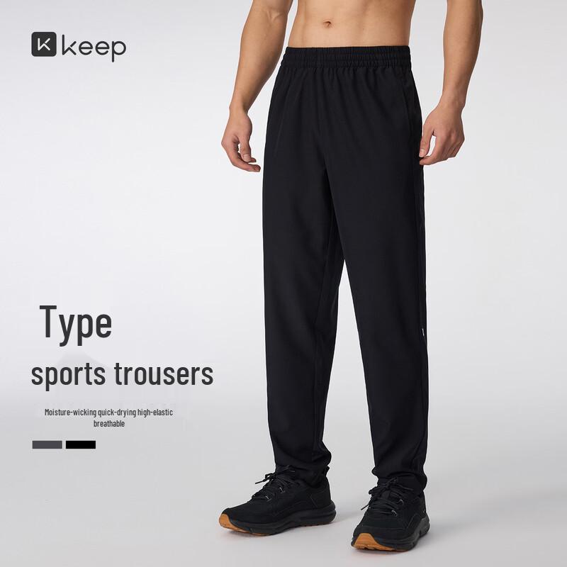 

Keep Men s Anti-Static Quick-Dry Straight-Leg Sports Pants 0711 L