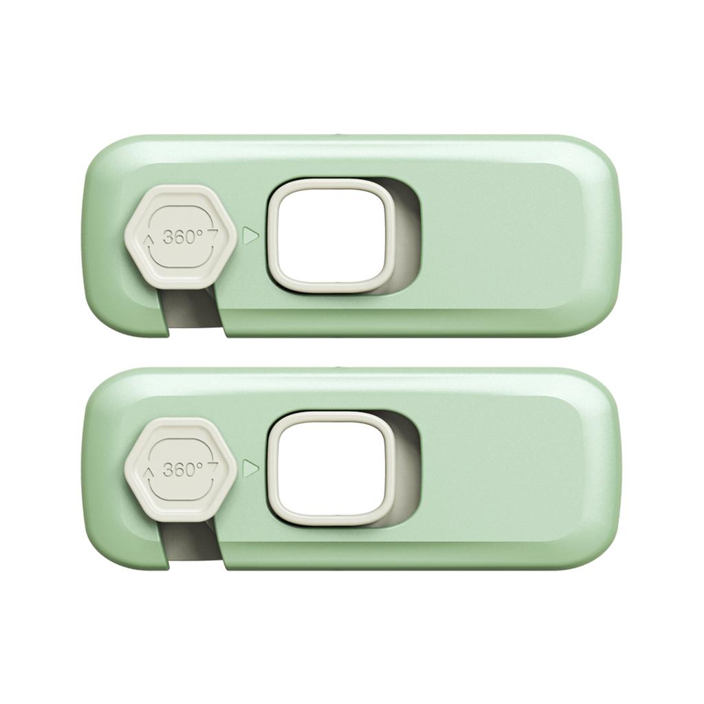 2 PCS Child Safety Cabinet Lock Security Protection Home Refrigerator Safety Buckle Baby Anti-Pinch Hand Drawer Door Locks