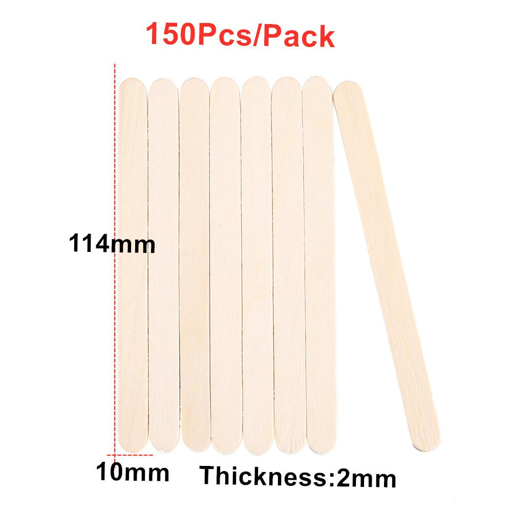 50/100/150 Piezas Herramienta de Resina Palo Removedor Epoxi Palo de Helado de Paleta Hecho a Mano DIY Molde de Resina Herramientas para Hacer Palitos de Hielo de Madera