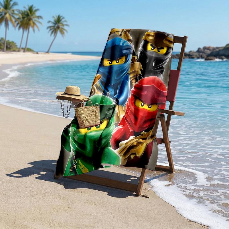 Ninja Fashion Beach Towel: Ideal for Summer Adventures Soft, absorbent and quick drying suitable for swimming and bathing