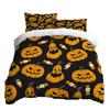 Halloween Three-piece Bedding Set Quilt Cover Pillowcase Brushed Fabric Thickened