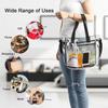 Enkrio Clear Tote Bag, Shoulder Bag, Transparent Tote Bag, Crossbody Bag, Large Capacity, Waterproof, Transparent, Pool Bag, Vinyl Bag, For Office Use