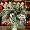 Faux Branch Christmas Wreath Garland for Holiday Home Decor