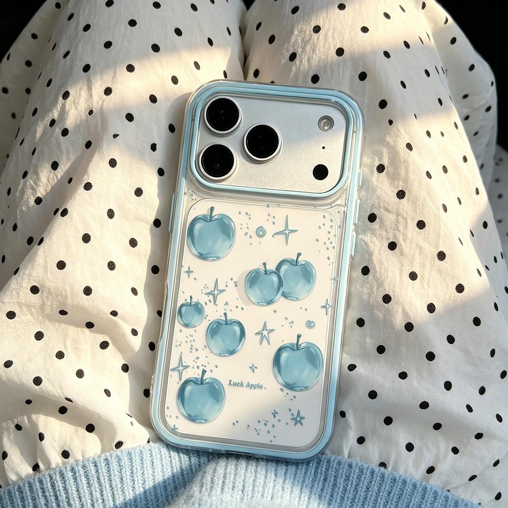 Star Apple Applicable Apple Huawei Mate Transparent Anti-drop iPhone17/16promax Mobile Phone Case Spring