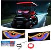Dynamic Demon Eye LED Car Windshield Light - USB Powered Display for Front and Rear