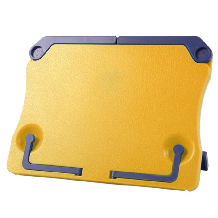 

Book Reading Display Holder for Cookbooks Recipes Tablet with 2pcs Page Holders жовтий