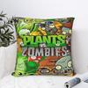 Plants-vs-Zombie Game  Pillowcases Stuff Printed Cushion Cover Gaming  Pillow Covers Seat Decorations Zipper Multi-Size