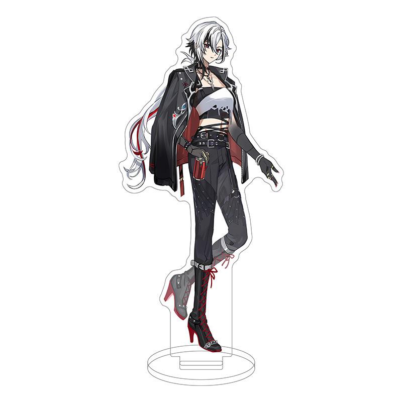 Game Yuanshen HoYoFair Acrylic Stand Scaramouche Brooch Badge Transparent Card Wanderer Balladeer Furina Decor Ornament Gifts