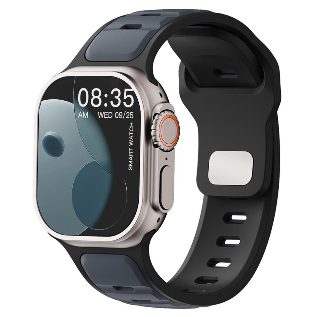 For Iwatch Series 11 10 9 8 7 6 5 4 SE3 Ultra 3/2 Silicone Strap Sports Band for Watch 49mm 46mm 45mm 44mm 42mm 41mm 40mm