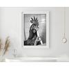 Brushing Teeth Animal Art Poster Lion Monkey Horse Rabbit Dog Cat Eagle Funny Bathroom Wall Stickers Bathroom Animals Home