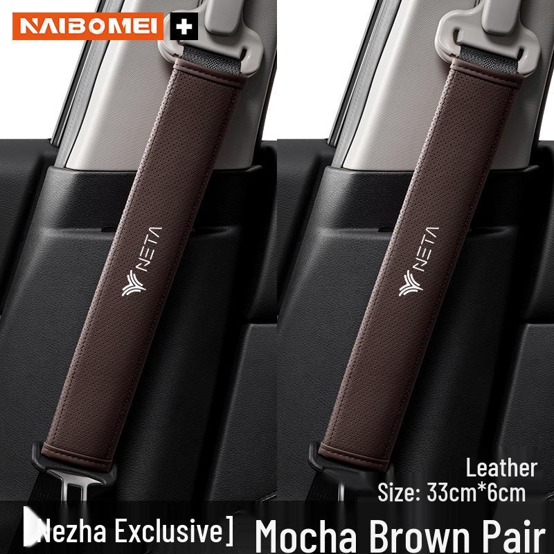 Nezha Car Seat Belt Shoulder Pad Protector for U/V/S N01/03E-TAKE Models - Interior Accessory