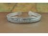 Ethnic Tibetan Miao Silver Vintage Carved Open Bangle Women's Jewelry