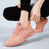 Women's Spring Sneakers, Fly-knit Breathable Single Shoes, Soft-soled, Large Size, Versatile Casual Shoes