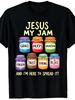 Vintage Is My Jam Bible Verse Tshirt Apparel With Slogan Loose Fit Casual Round Neck Tee Suitable For Church Events Casual Attire Hand