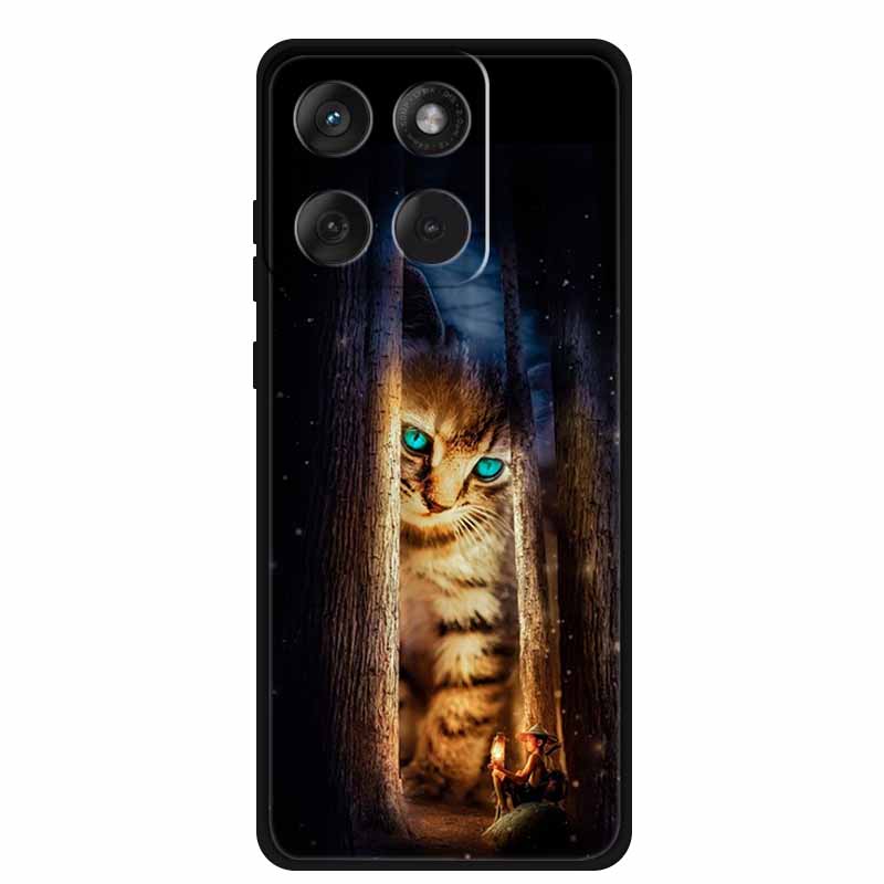 

Для чохла Motorola Edge 70 / Moto X70 Air 5G Милий Кіт М який Силіконовий TPU Чохол для Moto XT2601-2 XT2603-2 Переливчастий Мармуровий Бампер Moto Edge 70 5G