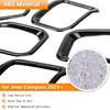 Car Front Grille Decoration Ring Racing Grills Frame Cover Trim for Jeep Compass 2025 2025 2025 2025 2025 Exterior Accessories