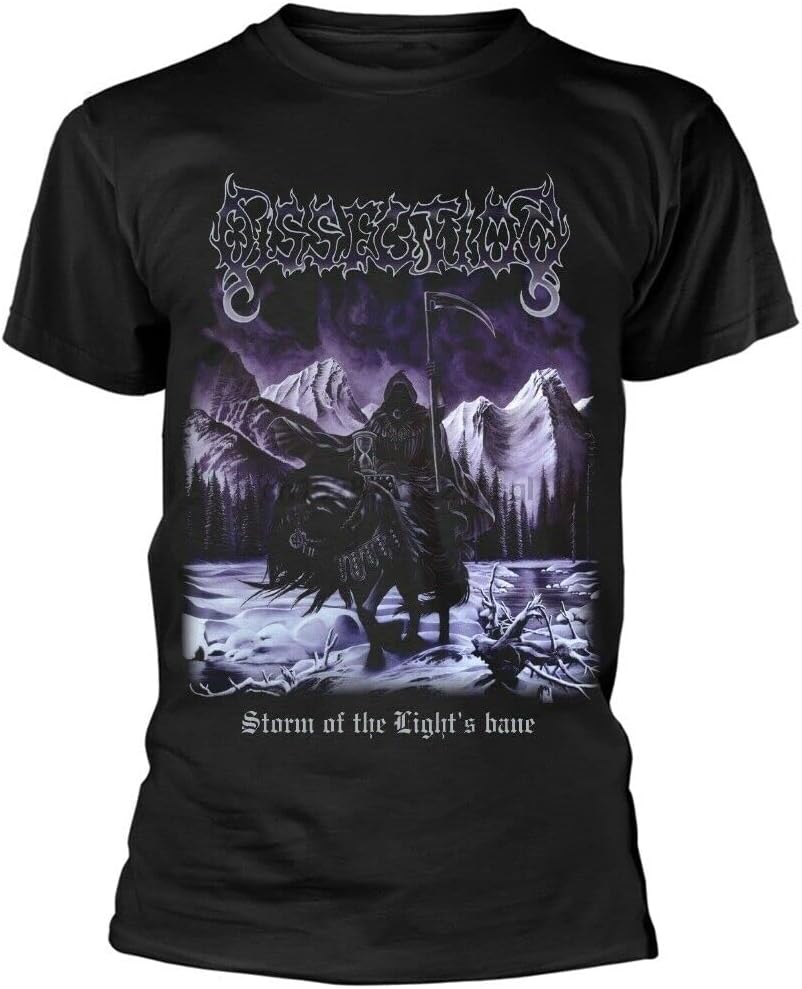 Dissection Harajuku Streetwear Shirt Men of The Lights Bane T-Shirt - New M чёрный