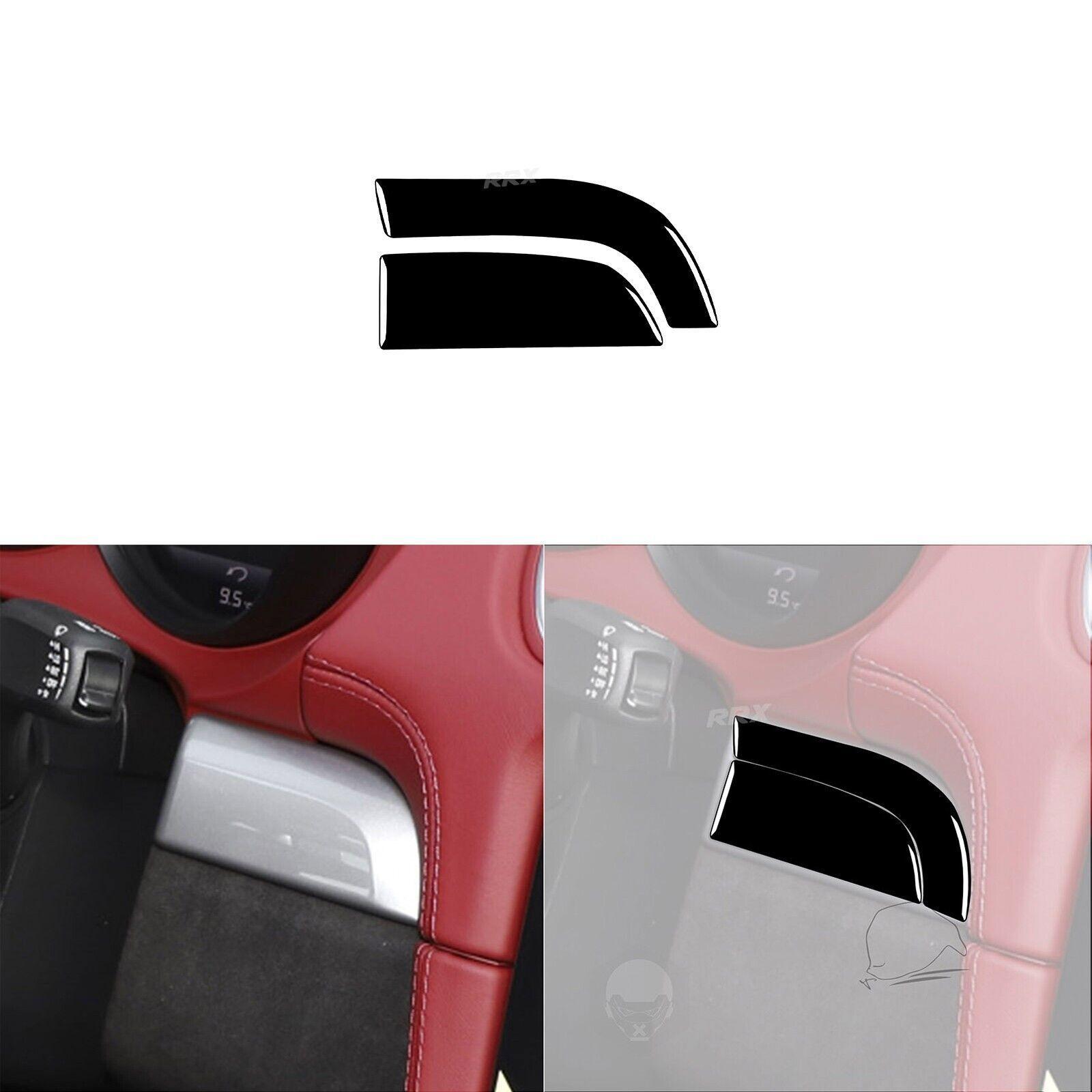 Piano Black Driver Dashboard Panel Cover For Porsche 718 Boxster Cayman 2016-23