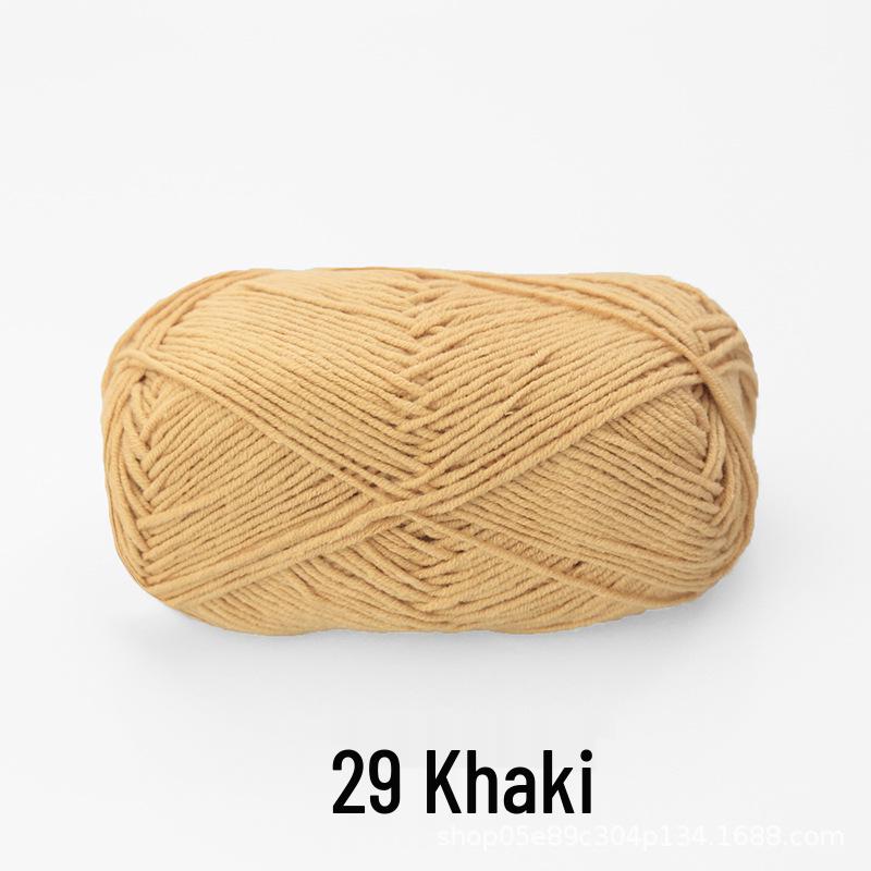 Xue Feier 4-Ply Cute Doll Milk Cotton Combed Yarn for Crochet and Knitted Bags