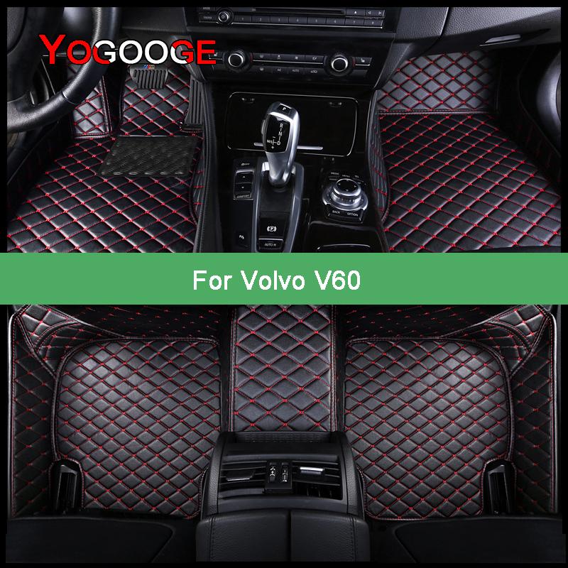 

Автомобильные коврики YOGOOGE для Volvo V60, аксессуары для ног, авто