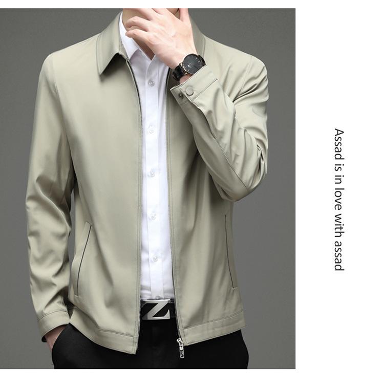 2025 Fall/Winter Men's Casual Business Jacket - Lapel Dad Style Top, Hot-Selling Outerwear