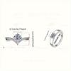 Adjustable Couple Wedding Ring Set Elegant Shining Engagement Rings for Daily Wear and Special Occasions