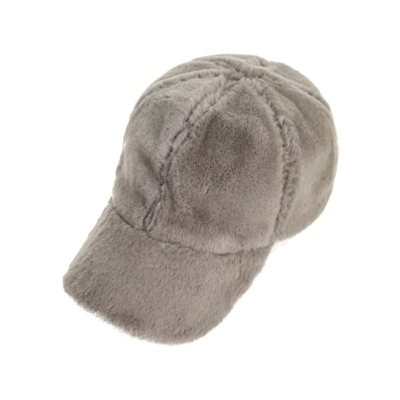 VARZAR Fur Logo Point Ball Cap Gray