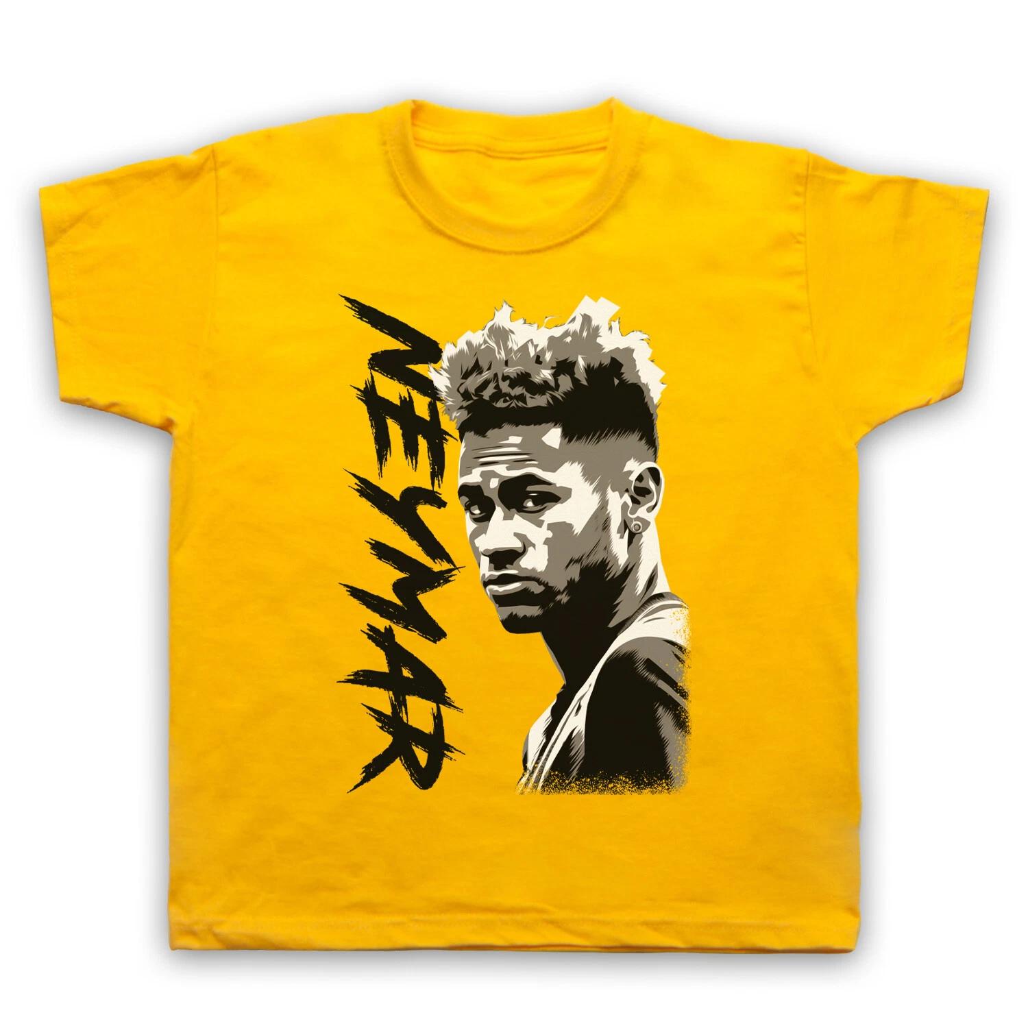 ИЛЛЮСТРАЦИЯ НЕЙМАРА ФУТБОЛ ГЕРОЙ ЛЕГЕНДА ДА СИЛЬВА ДЕТИ ДЕТСКАЯ Мальчики Младенцы Дети Футболка 110