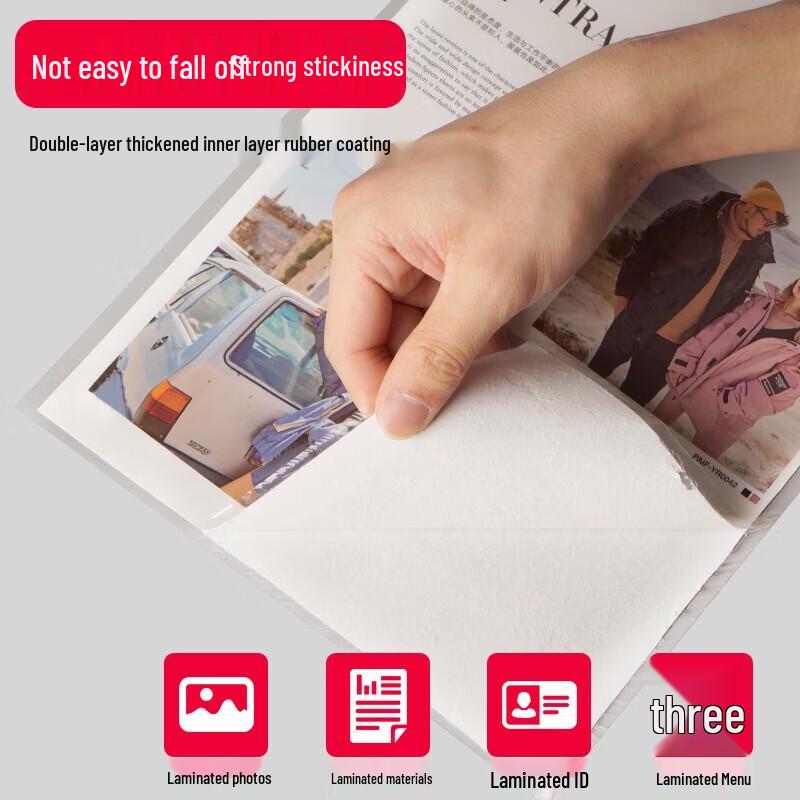 

Deli A4 Transparent Laminating Film (7 Mil, 100 Sheets)