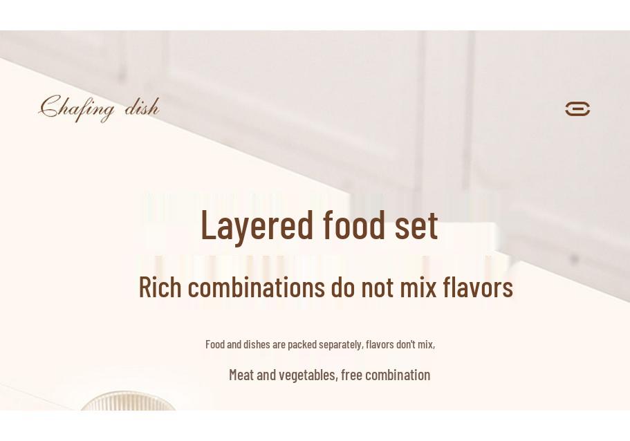 304 Stainless Steel Multi-Layer Insulated Lunch Box - Portable Bento for Office and Student Use