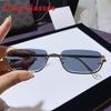 Y2k Metallic Square Sunglasses With Uv400 Protection For Fashion Casuals